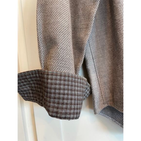 Jos A Bank Reserve  brown patterned dress shirt Large - Picture 6 of 10